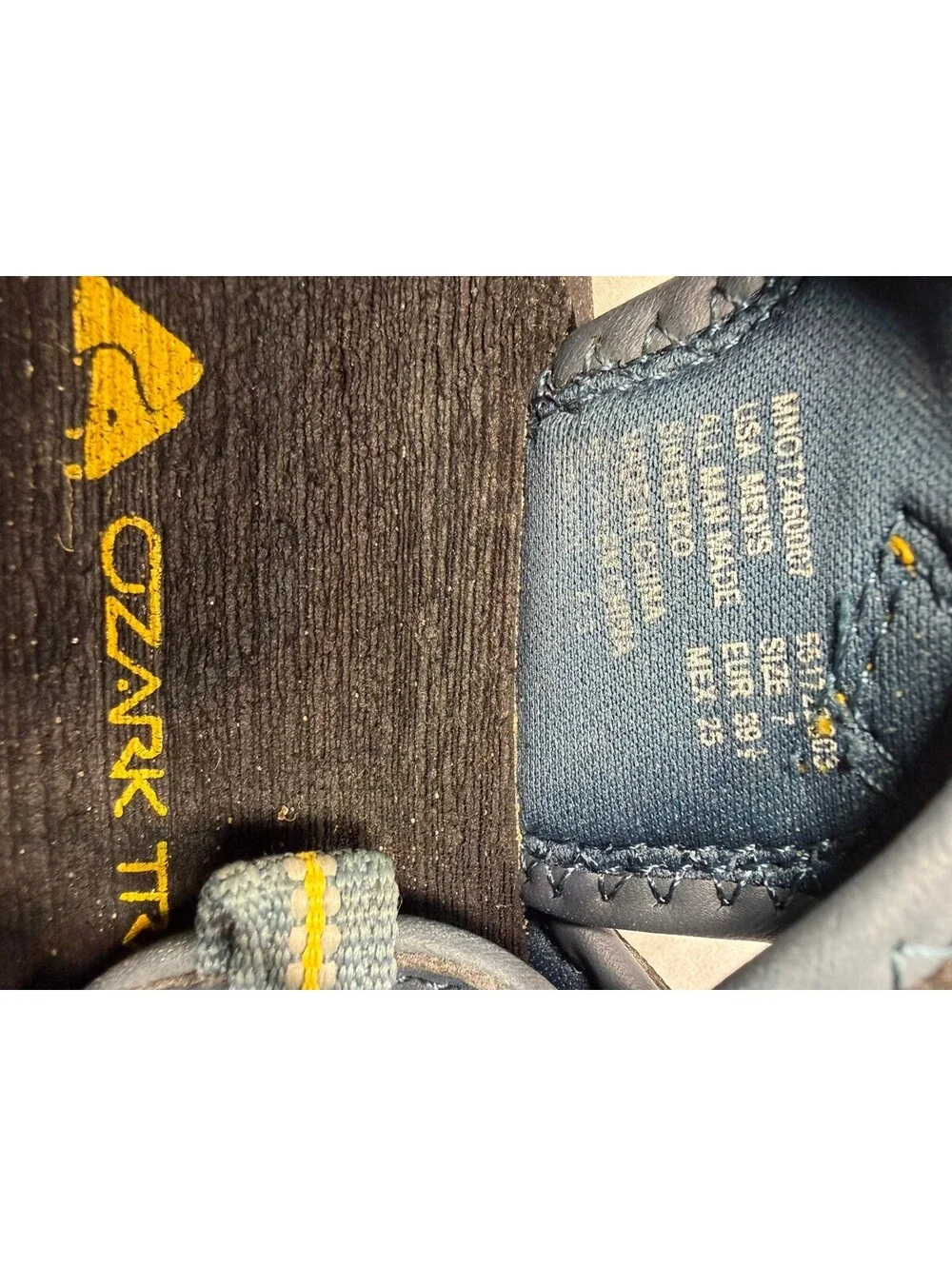 Ozark Trail Men’s Size 7 Blue Yellow Closed Toe Sport Water Hiking Sandals